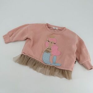 Petite Hailey Mermaid Tulle Pullover Shwestshirt Top 1 Year 12 months